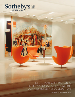 Important Australian & International Art from The John Symond AM Collection|
